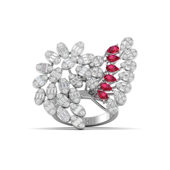 Ivana Jewels Rings White Gold / 14KT Cocktail Diamond Ring