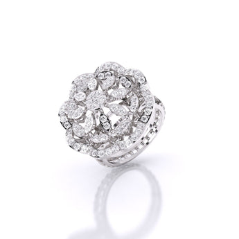 Ivana Jewels Rings White Gold / 14KT Diamond Charm Ring
