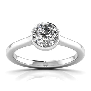 Ivana Jewels Rings White Gold / 14KT Elegance Solitaire Diamond Ring