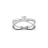 Ivana Jewels Rings White Gold / 14KT Engagement Ring with Brilliant-Cut Solitaire Diamond