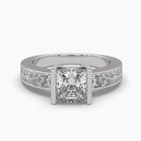 Ivana Jewels Rings White Gold / 14KT Fancy Princess Shape Diamond Ring