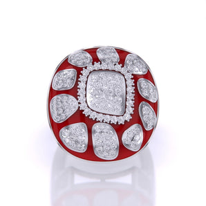 Ivana Jewels Rings White Gold / 14KT Gold & Diamond Traditional Cocktail Ring
