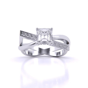 Ivana Jewels Rings White Gold / 14KT Infinity Engagement Ring