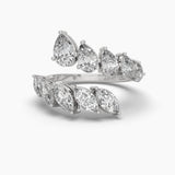 Ivana Jewels Rings White Gold / 14KT Marquise Flow Open Ring