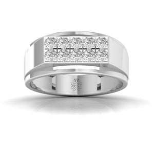 Ivana Jewels Rings White Gold / 14KT Radiant Boldness Men's Diamond Ring