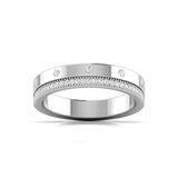 Ivana Jewels Rings White Gold / 14KT Round Diamonds Basel Setting Eternal Ring