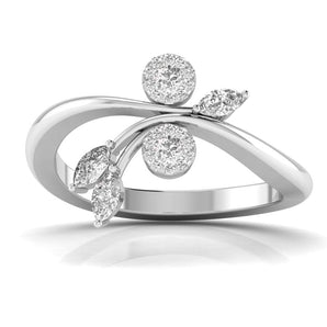 Ivana Jewels Rings White Gold / 14KT Ruby Empress Diamond Ring