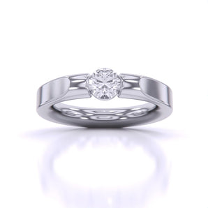 Ivana Jewels Rings White Gold / 14KT Solitaire Diamond Ring