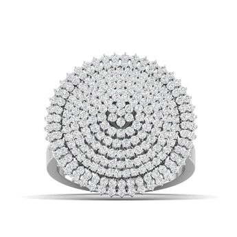 Ivana Jewels Rings White Gold / 14KT Stylish Pyramid-Inspired Luxury Ring with Stunning Finish