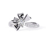 Ivana Jewels Rings White Gold / 14KT Tied Bow Diamond Ring