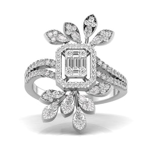 Ivana Jewels Rings White Gold / 14KT TRIO Cocktail Ring For Her
