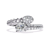 Ivana Jewels Rings White Gold / 14KT Unique Two-Stone Diamond Ring