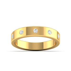 Ivana Jewels Rings Yellow Gold / 14KT 0.21 Ct Dainty Diamond Gold Band