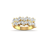 Ivana Jewels Rings Yellow Gold / 14KT 0.89 Cts Marquise-Cut Diamond Eternity Ring