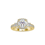 Ivana Jewels Rings Yellow Gold / 14KT 1.75 Carat Round Solitaire Diamond Verragio Insignia Engagement Ring