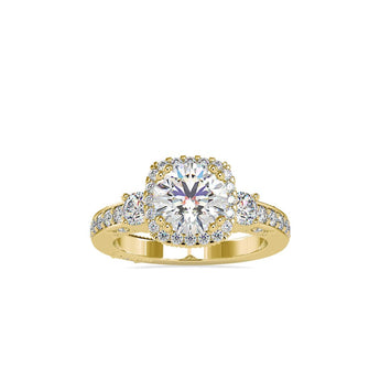 Ivana Jewels Rings Yellow Gold / 14KT 1.75 Carat Round Solitaire Diamond Verragio Insignia Engagement Ring