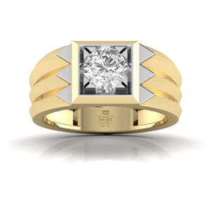 Ivana Jewels Rings Yellow Gold / 14KT 1 Carat Majestic Square Solitaire Ring
