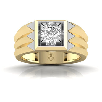 Ivana Jewels Rings Yellow Gold / 14KT 1 Carat Majestic Square Solitaire Ring