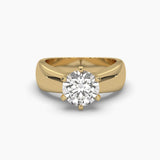 Ivana Jewels Rings Yellow Gold / 14KT 2 Carat Classic Solitaire Round Diamond Eternal Elegance Ring