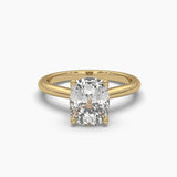 Ivana Jewels Rings Yellow Gold / 14KT 3.25 Carat Cushion Fancy Shape Solitaire Diamond Ring