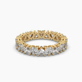 Ivana Jewels Rings Yellow Gold / 14KT 3.96 Carat Heart Shape Diamond Band Ring