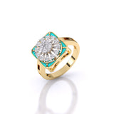 Ivana Jewels Rings Yellow Gold / 14KT Azure Embrace Ring
