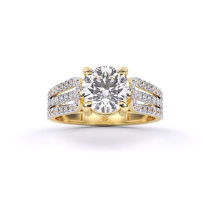 Ivana Jewels Rings Yellow Gold / 14KT Classic Solitaire Diamond Ring
