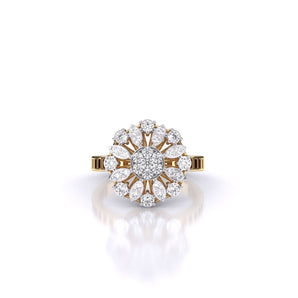 Ivana Jewels Rings Yellow Gold / 14KT Daily Radiance Floral Ring