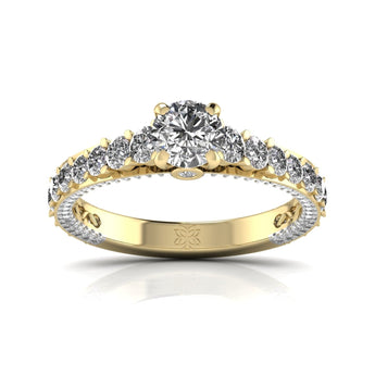 Ivana Jewels Rings Yellow Gold / 14KT Diamond Infinity Sparkle