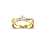 Ivana Jewels Rings Yellow Gold / 14KT Engagement Ring with Brilliant-Cut Solitaire Diamond