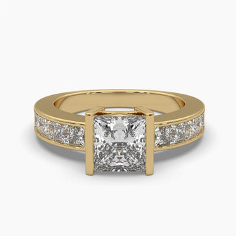 Ivana Jewels Rings Yellow Gold / 14KT Fancy Princess Shape Diamond Ring