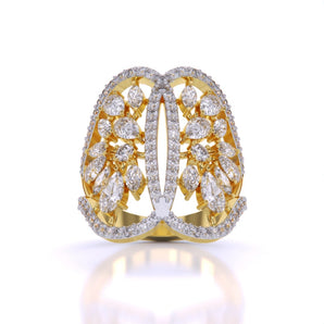Ivana Jewels Rings Yellow Gold / 14KT Feminine Cocktail Ring
