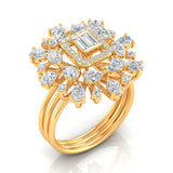 Ivana Jewels Rings Yellow Gold / 14KT Floret Diamond Halo Ring
