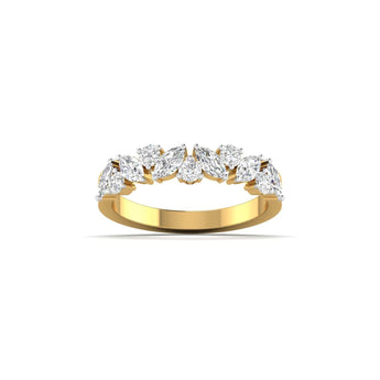 Ivana Jewels Rings Yellow Gold / 14KT Luxurious Marquise Diamond Eternity Ring