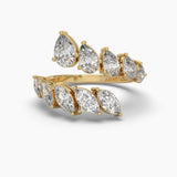Ivana Jewels Rings Yellow Gold / 14KT Marquise Flow Open Ring