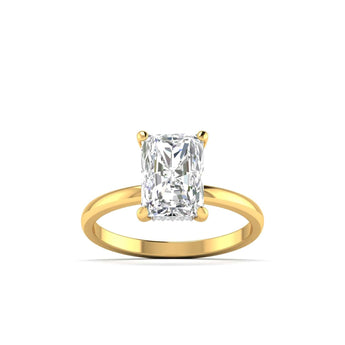 Ivana Jewels Rings Yellow Gold / 14KT Radiant Cut Diamond Solitaire Ring