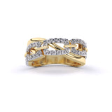 Ivana Jewels Rings Yellow Gold / 14KT Round cut Diamond Fancy Ring