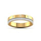Ivana Jewels Rings Yellow Gold / 14KT Round Diamonds Basel Setting Eternal Ring