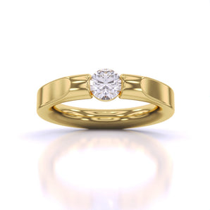 Ivana Jewels Rings Yellow Gold / 14KT Solitaire Diamond Ring