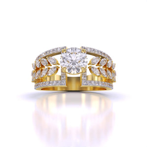 Ivana Jewels Rings Yellow Gold / 14KT Starry Night Cocktail Ring