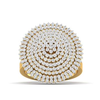Ivana Jewels Rings Yellow Gold / 14KT Stylish Pyramid-Inspired Luxury Ring with Stunning Finish