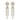 Buy solitaire Round Cut Diamond Dangler Earring from Ivana Jewels Best lab grown diamond jewellery brand