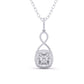 Halo CUSHION Diamond Pendant