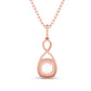 Halo CUSHION Diamond Pendant